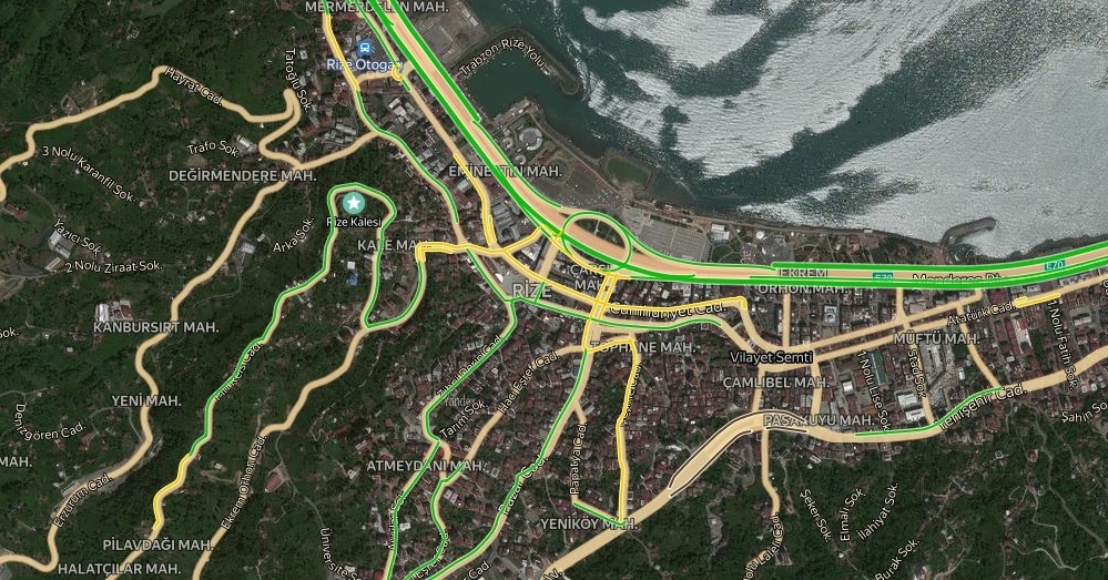 Rize Trafik Durumu Yol Durumu