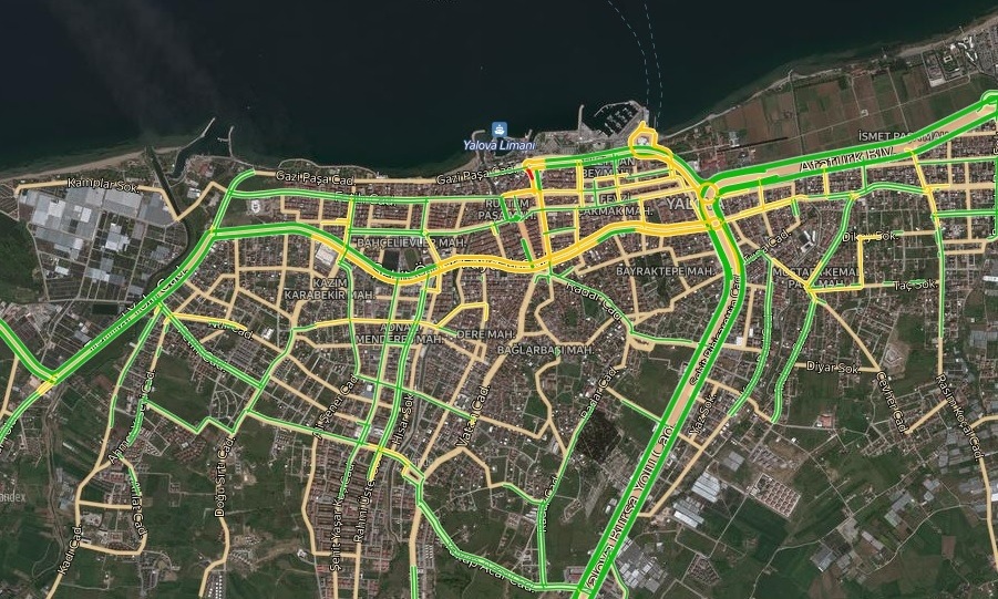 Yalova Trafik Durumu Yol Durumu