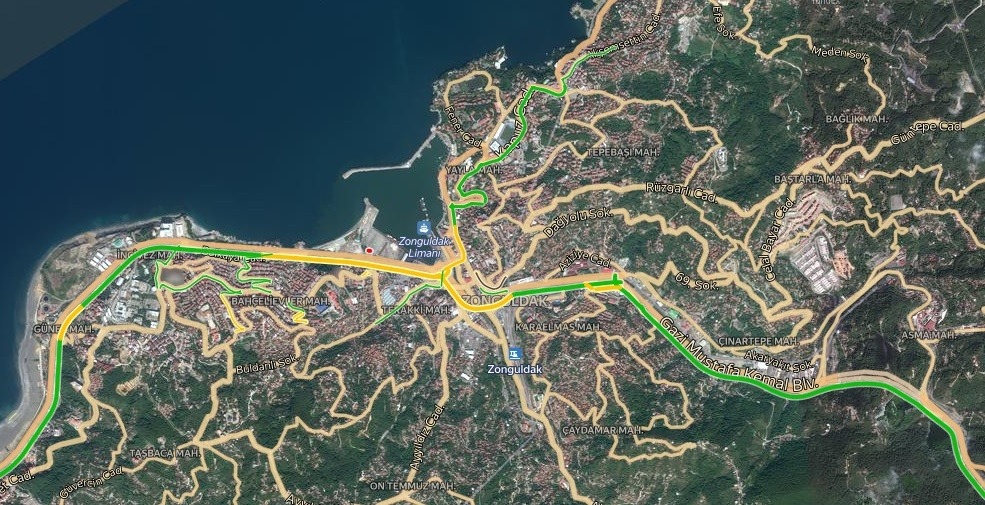 Zonguldak Trafik Durumu Yol Durumu