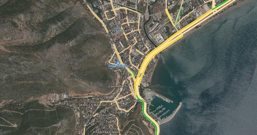Antalya Finike Trafik Durumu