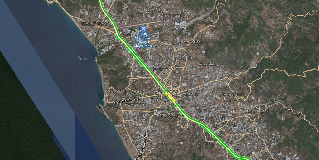 Antalya Gazipaşa Trafik Durumu