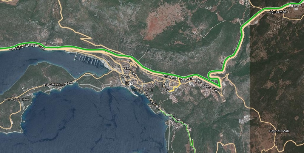 Antalya Kaş Trafik Durumu