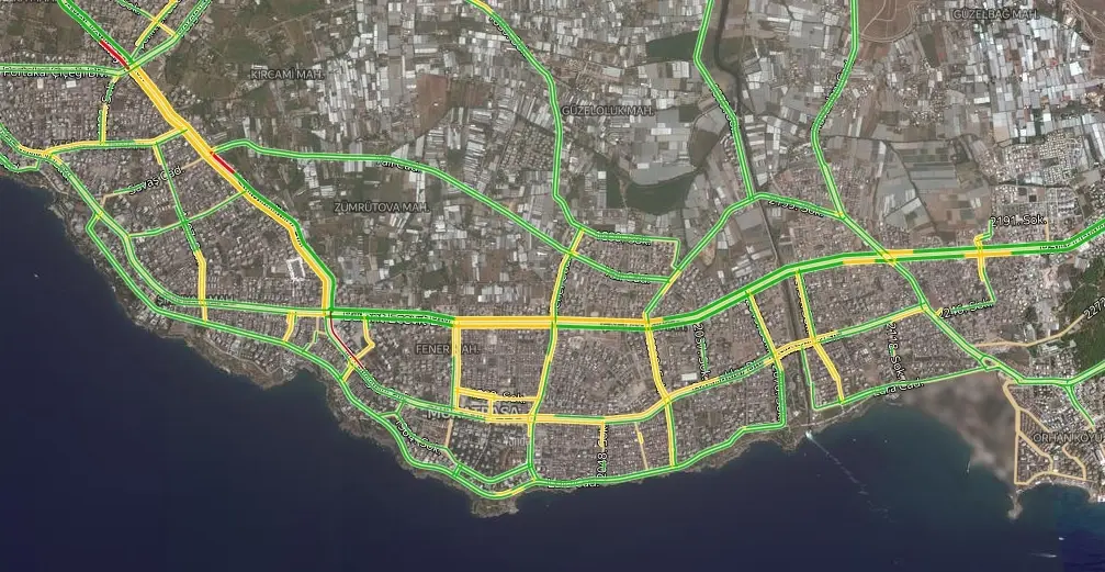 Antalya Muratpaşa Trafik Durumu Yol Durumu