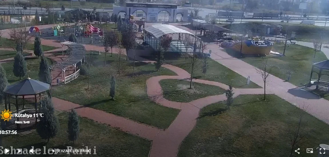 Kütahya Şehzadeler Parkı Canlı Mobese