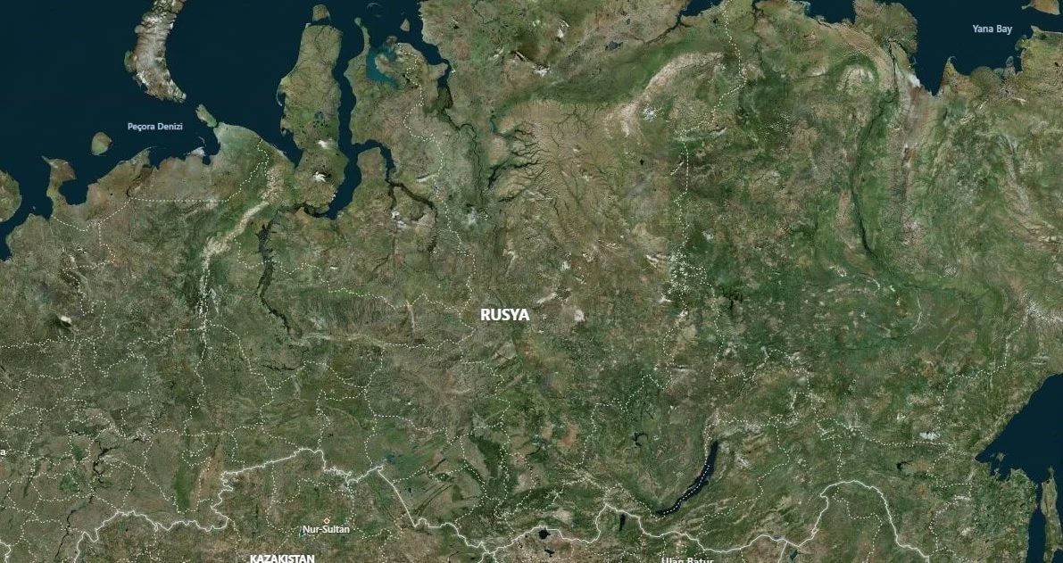 Rusya Uydu Görüntüsü Haritası