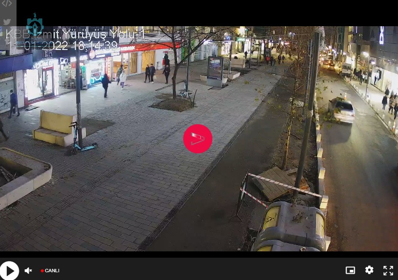 Kocaeli İzmit Yürüyüş Yolu Canlı Mobese