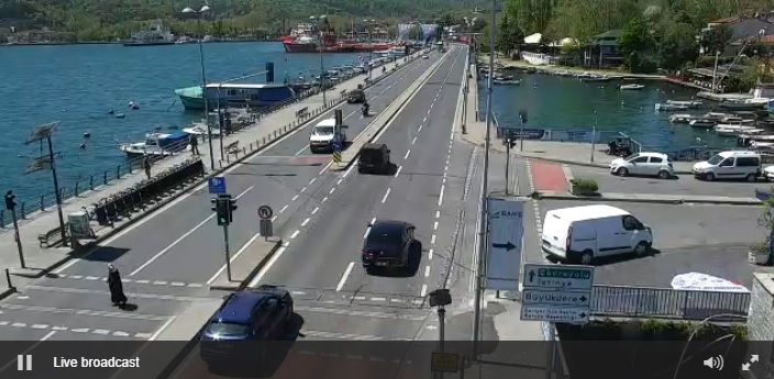 İstanbul Sarıyer Kazıklı Yol Canlı Trafik Mobese