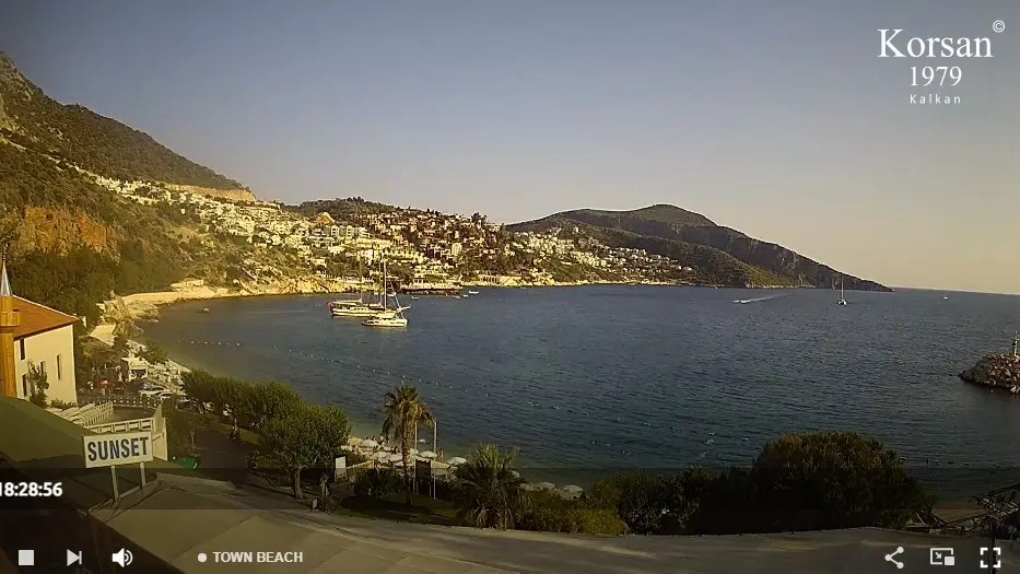 Antalya Kalkan Town Beach Canlı Mobese