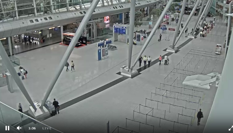 Düsseldorf Uluslararası Havalimanı Canlı Mobese