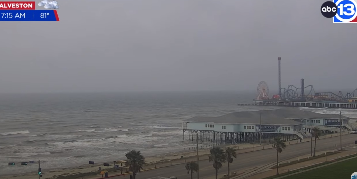 Galveston Texas Plajı Canlı Mobese