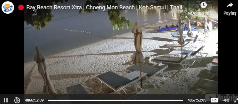 Choeng Mon Beach Plajı Canlı Mobese İzle
