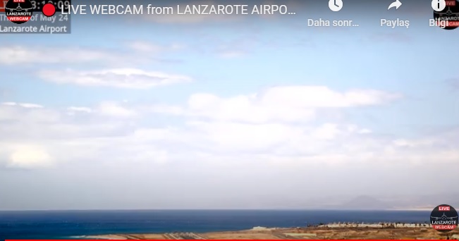 İspanya Lanzarote Havalimanı Canlı Mobese