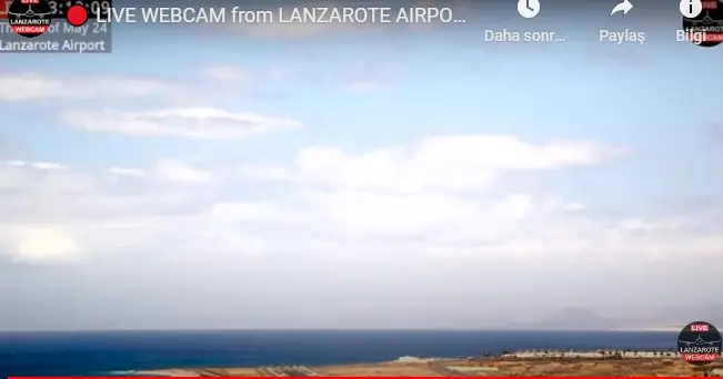 İspanya Lanzarote Havalimanı Canlı Mobese