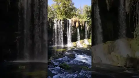 Düden Şelalesi Antalya Havadan Kamera Görüntüleri İzle