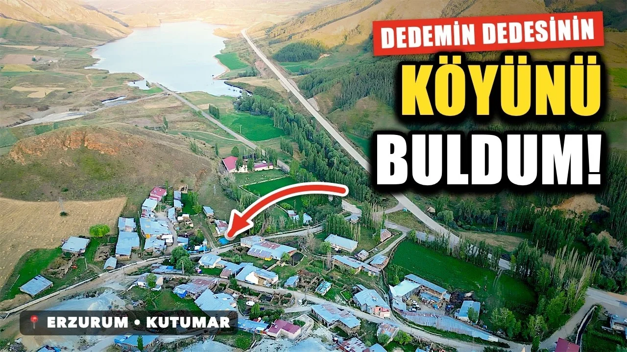 Erzurum Kutumar Köyü Havadan Kamera Görüntüleri İzle