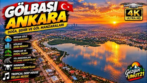 Gölbaşı Ankara Mogan Gölü Havadan Kamera Görüntüleri İzle