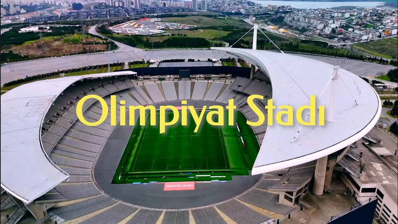 İstanbul Başakşehir Atatürk Olimpiyat Stadyumu Havadan Kamera Görüntüleri İzle