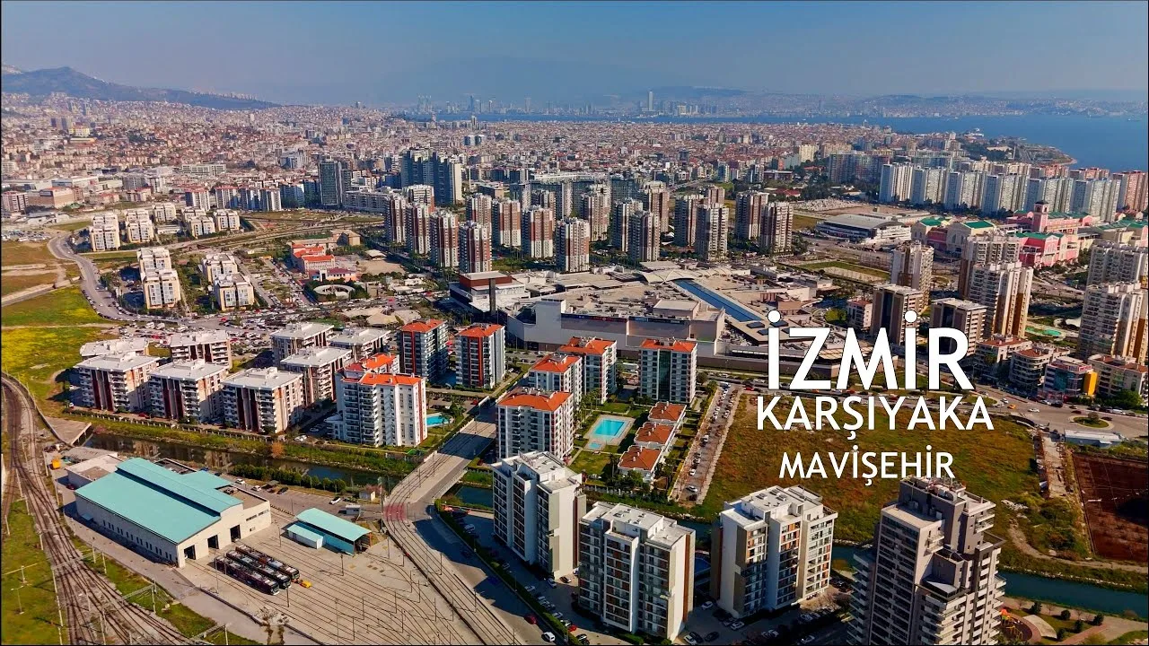 İzmir Karşıyaka Mavişehir Havadan Kamera Görüntüleri İzle