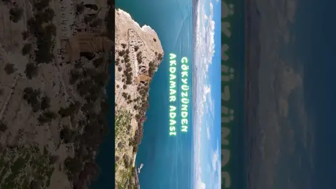 Van Gevaş Akdamar Adası Havadan Kamera Görüntüleri İzle